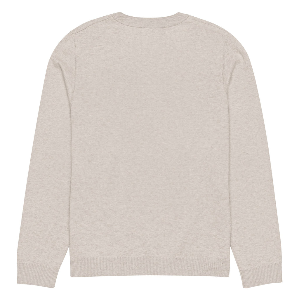 Knitted crew neck sweater