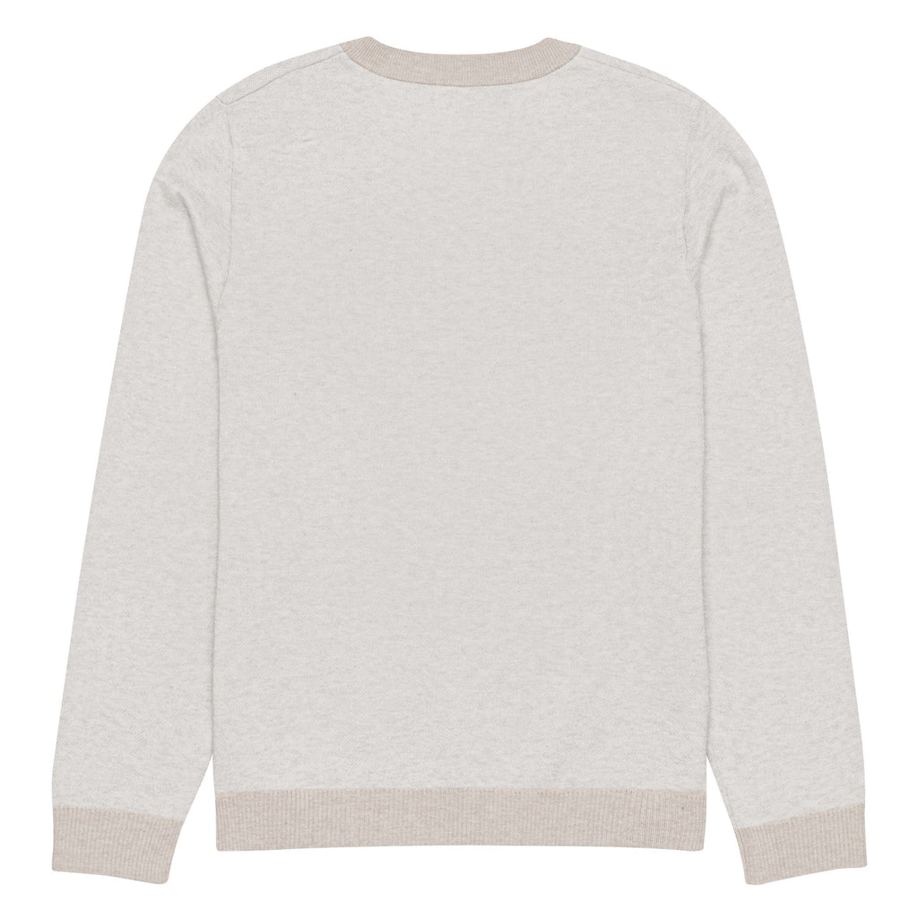 Knitted crew neck sweater