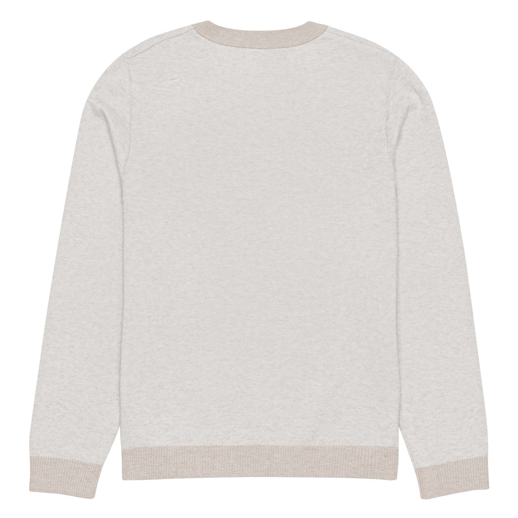 Knitted crew neck sweater