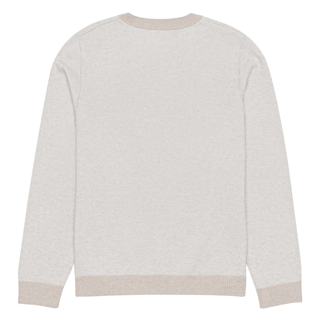 Knitted crew neck sweater