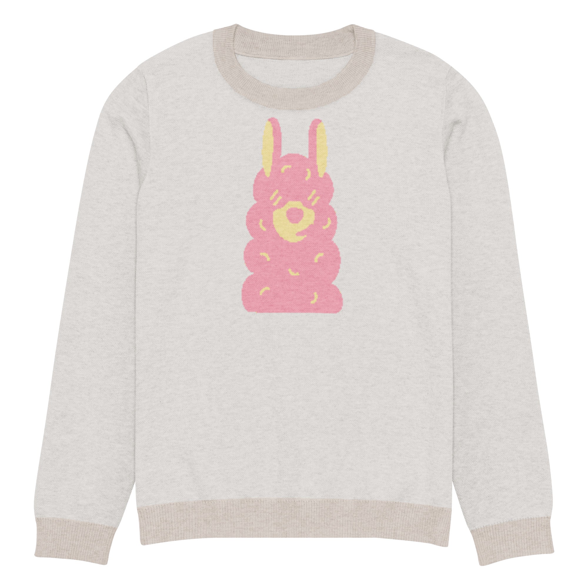 Knitted crew neck sweater