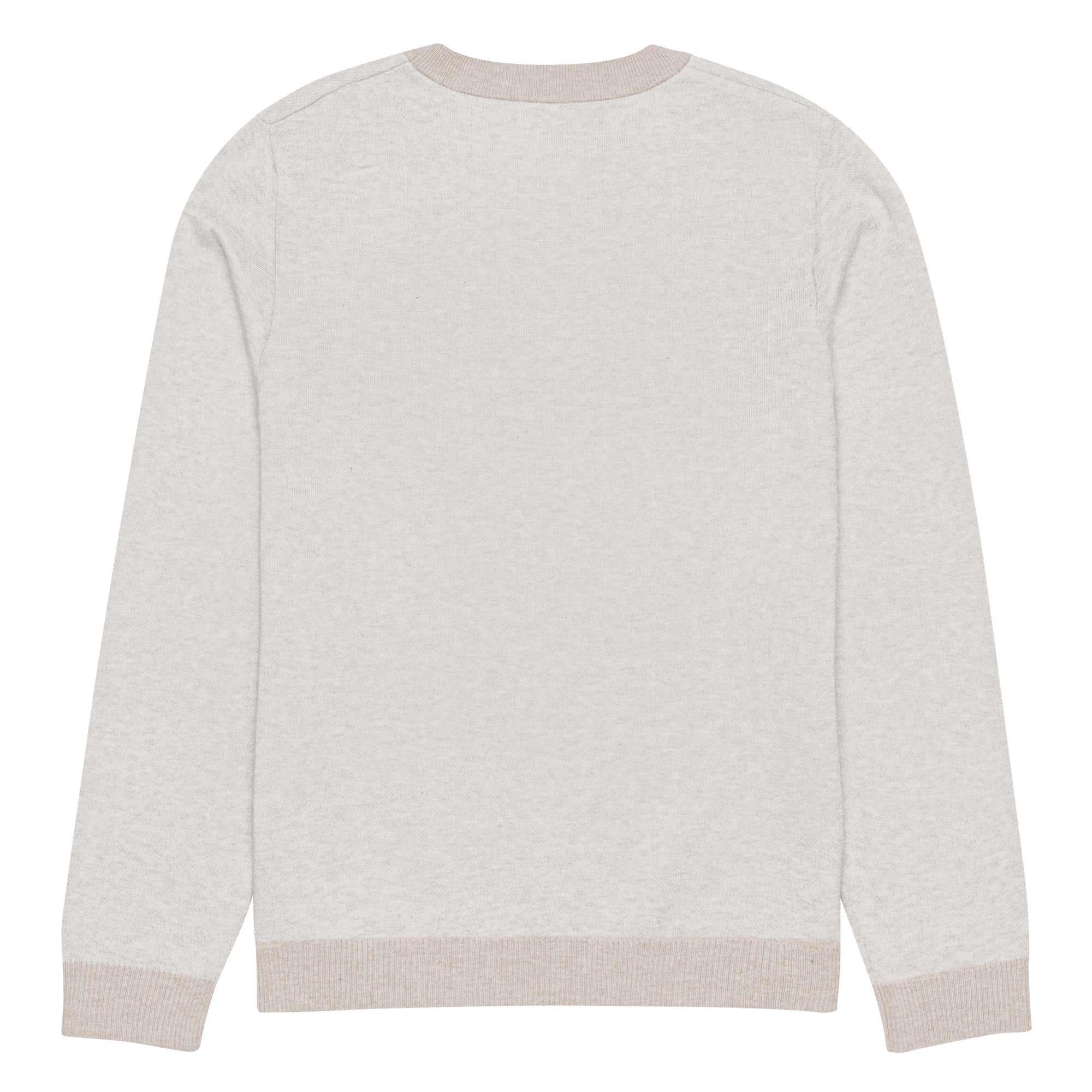 Knitted crew neck sweater