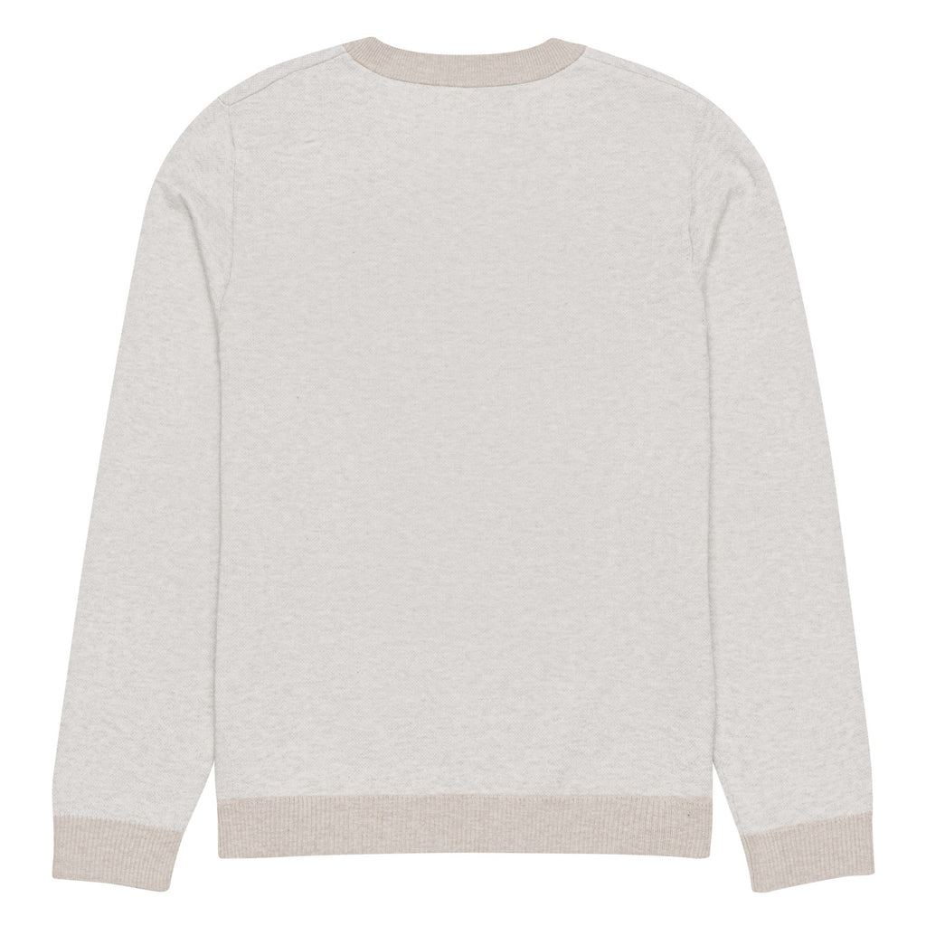 Knitted crew neck sweater