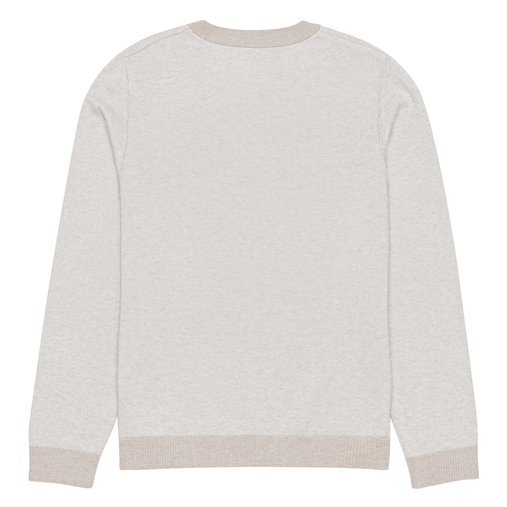 Knitted crew neck sweater