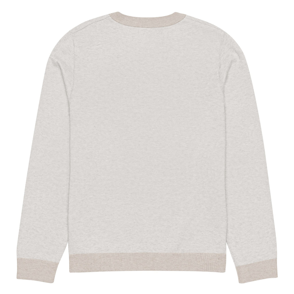 Knitted crew neck sweater
