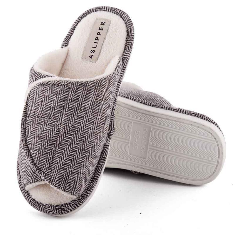 Pantoufles d'intérieur et d'extérieur unisexe à fermeture Velcro réglable
