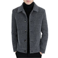 Herren Kurze Samtige Wattierte Jacke