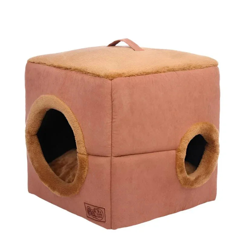 Warme quadratische Hundehütte