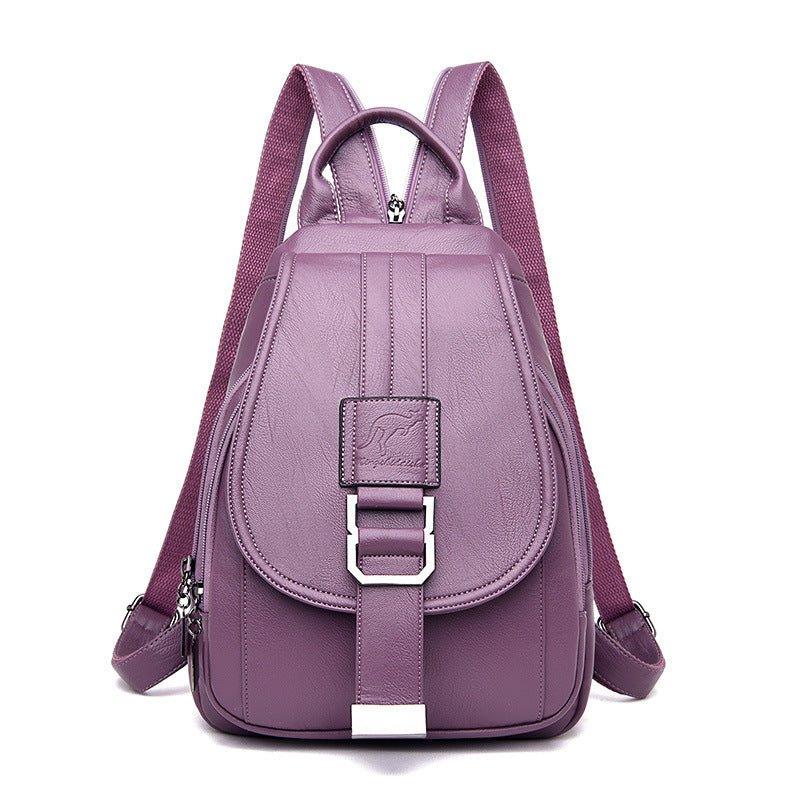 Sac à dos en cuir PU imperméable pour femme