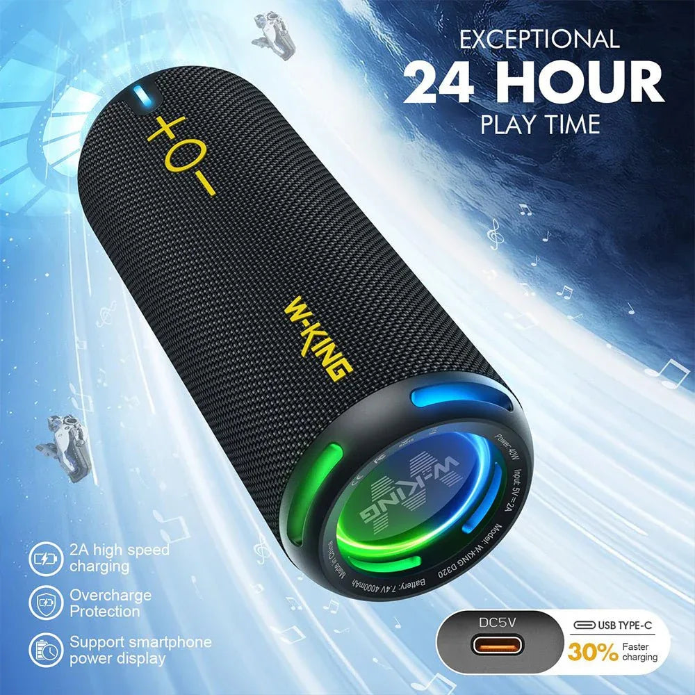 Wasserdichter kabelloser Bluetooth-Lautsprecher mit Surround-Stereo