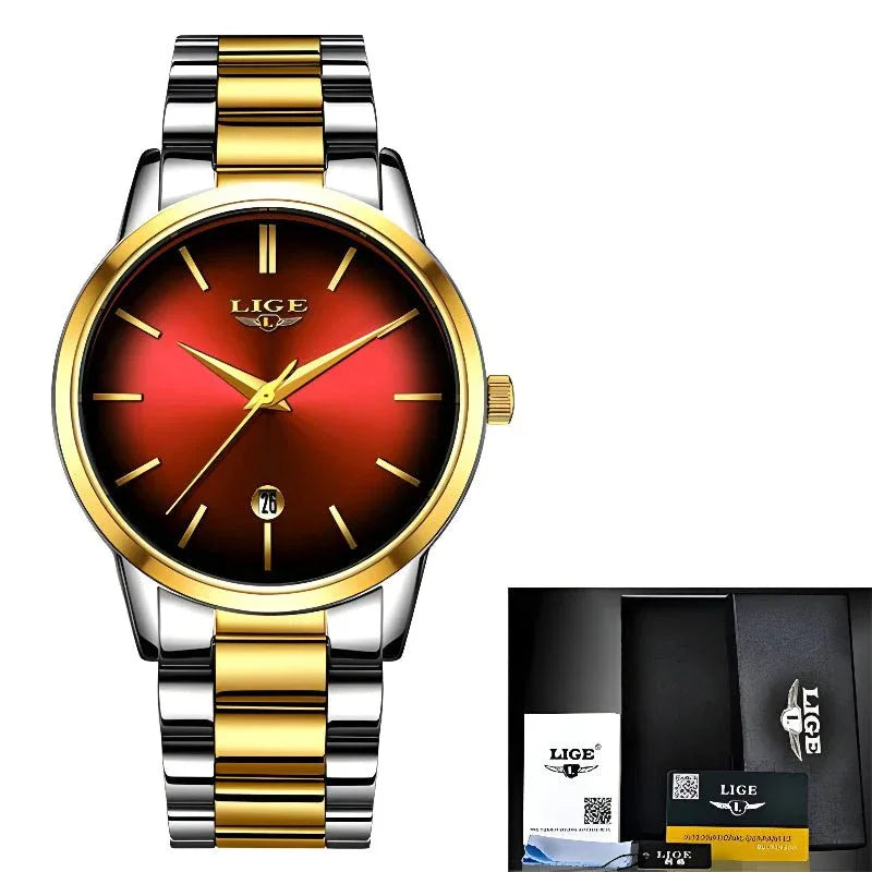 Wasserdichte Damen-Quarz-Armbanduhr