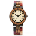 Montre classique en bois pour femme