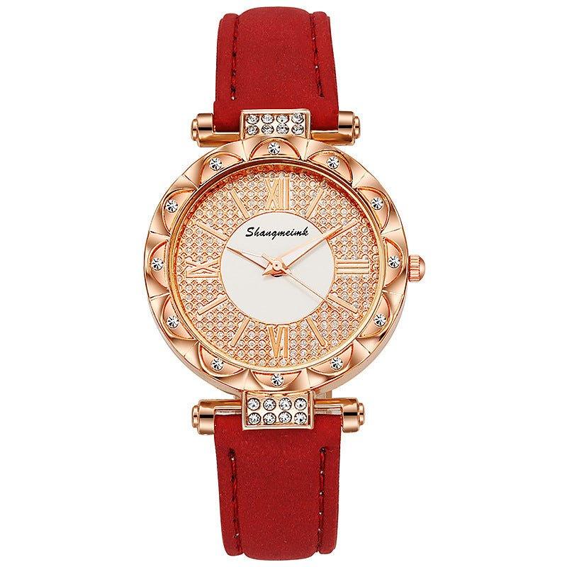 Damen Quarzuhr mit Diamantbesatz