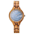 Quarz-Holzuhr für Damen