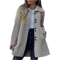 Damen Einreihige Fleece-Thermojacke