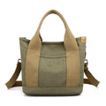 Modische Schultertasche für Damen im einfachen Stil, große Kapazität, für Pendler und Freizeit, aus Canvas