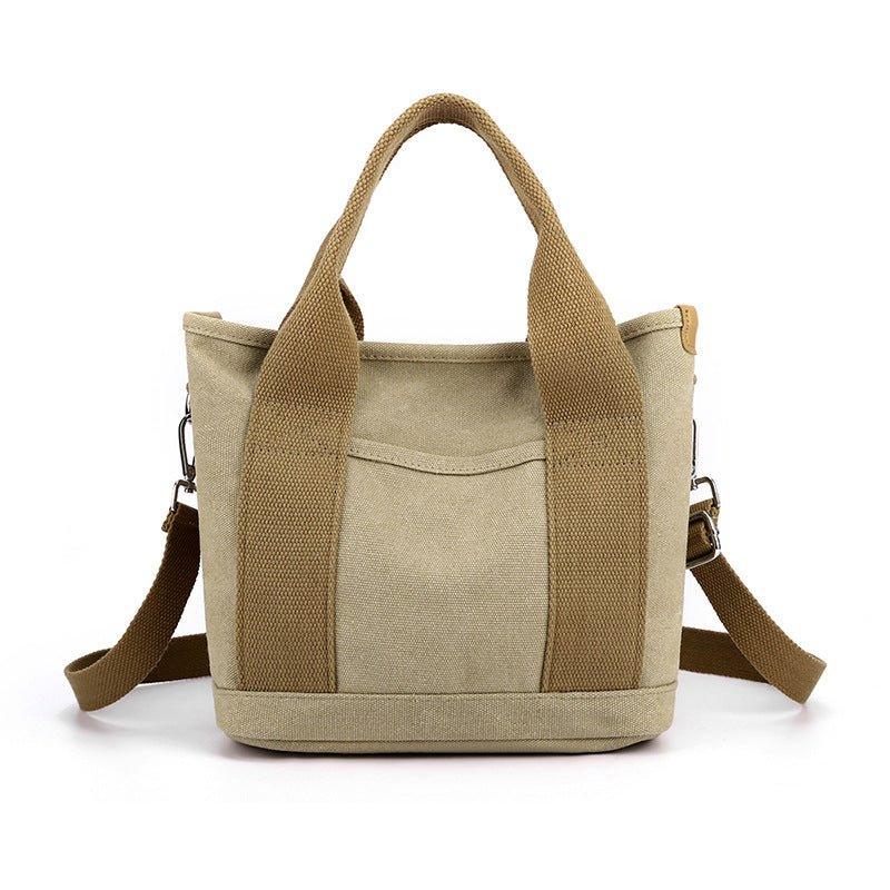 Sac à bandoulière en toile tendance, simple et grande capacité, idéal pour les loisirs et les trajets quotidiens pour femmes
