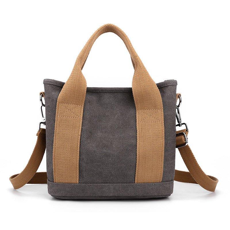 Sac à bandoulière en toile tendance, simple et grande capacité, idéal pour les loisirs et les trajets quotidiens pour femmes