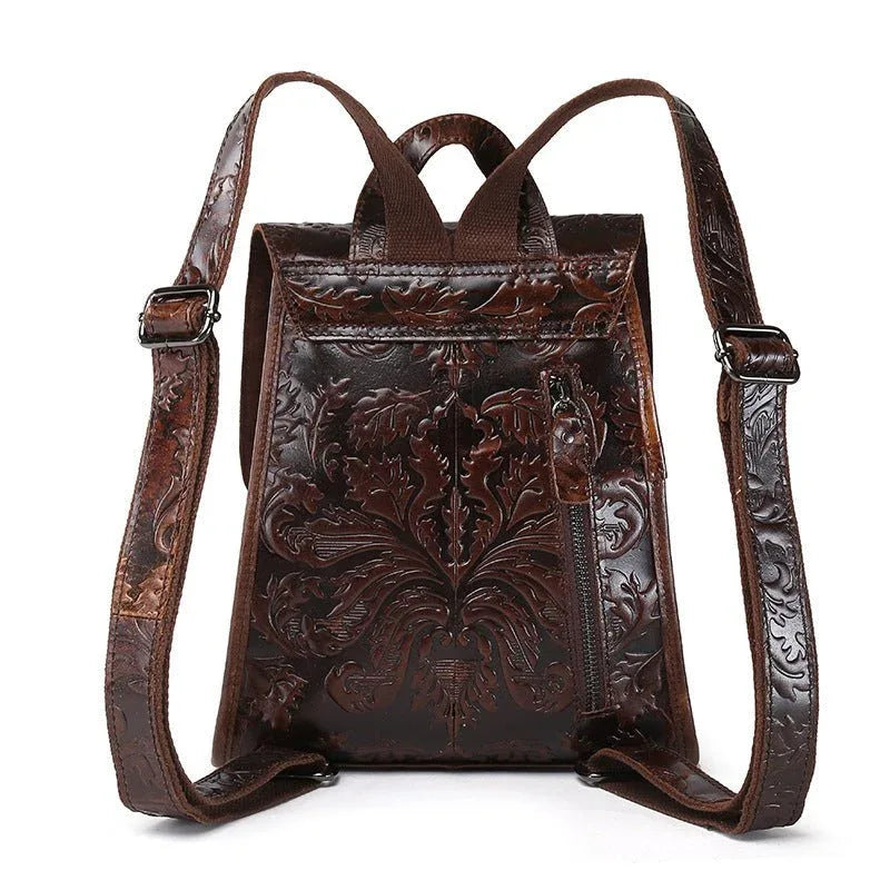 Damen Vintage Rucksack aus PU-Leder