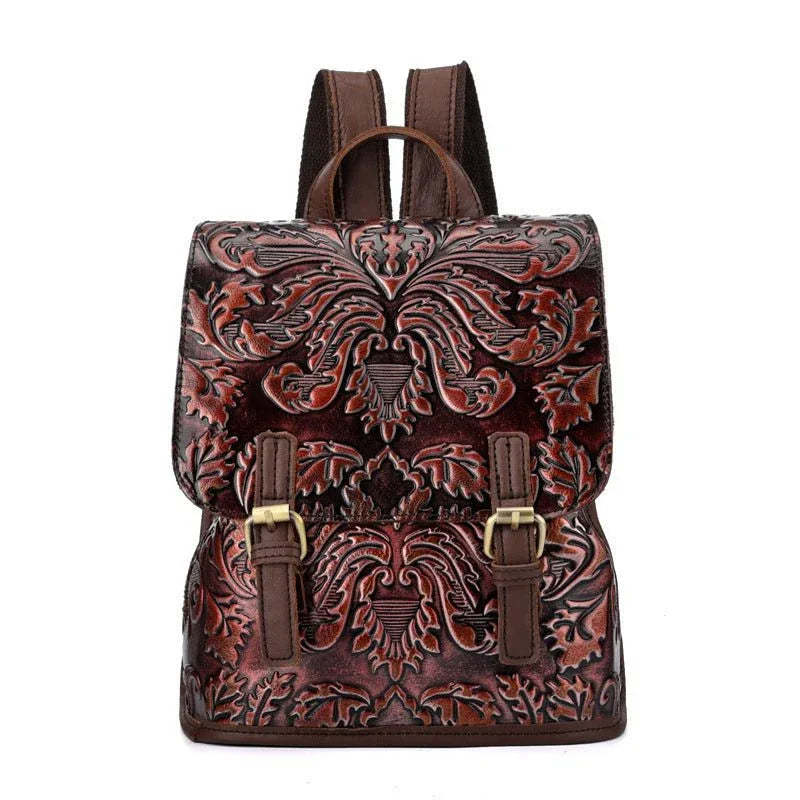 Damen Vintage Rucksack aus PU-Leder