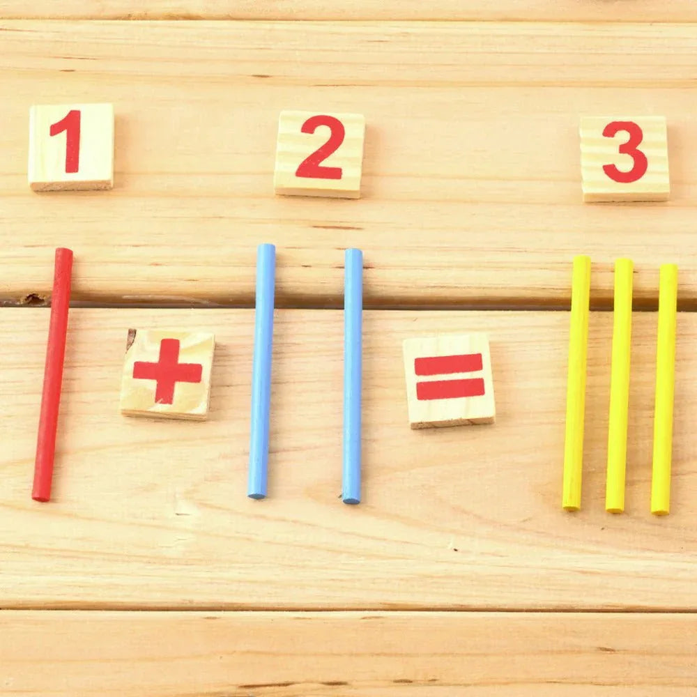 Jouet éducatif Montessori en bois pour enfants et bébés, comptage intelligent et calcul précoce