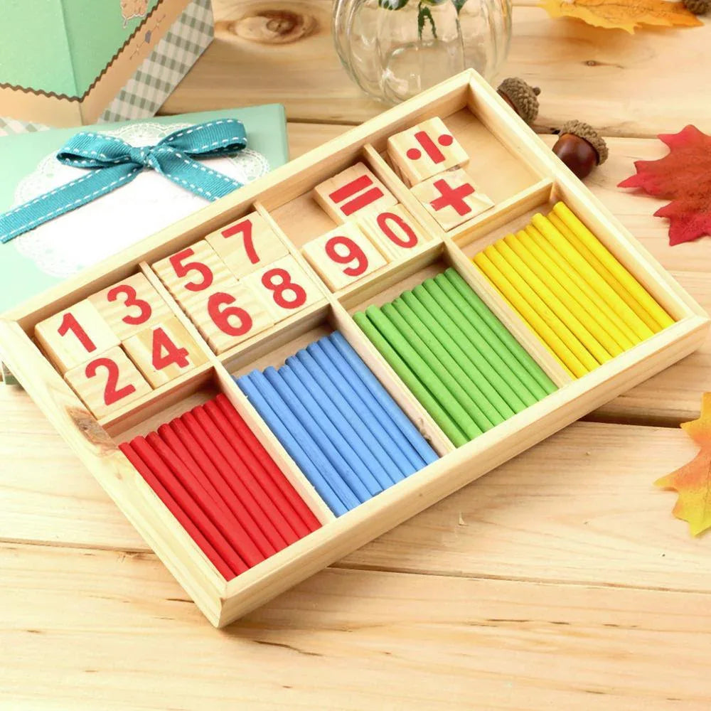 Jouet éducatif Montessori en bois pour enfants et bébés, comptage intelligent et calcul précoce
