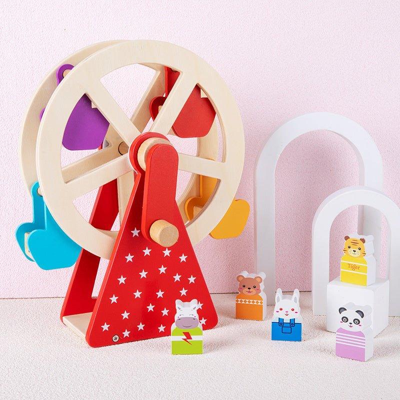 Jouet éducatif en bois pour bébé et jeune enfant, en forme de grande roue
